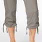 INC International Concepts Women's Curvy fit Cropped Cargo Pants Gray Size 10