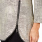 JM Collection Women's Space Dyed Embellished Zipper Top Gold  Size Petite L