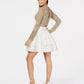 City Studios Junior's Lace Contrast 2 Pc Dress Dark Beige Size 15