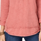 Style & Co Women's Embroidered Cotton Roll Tab-Sleeve Top Pink Size XL