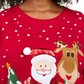 Karen Scott Women's Plus Size Sequined Santa Sweater Red Size 0X