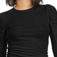Bar III Women's Puffed Pullover Blouse Style Black  Size Large