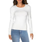 Guess Women's By Marciano  Paula Cut Out Long Sleeve Sweater White Size X-Small