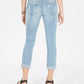 Dollhouse Junior's Belted Ripped Skinny Jeans Blue Size 0