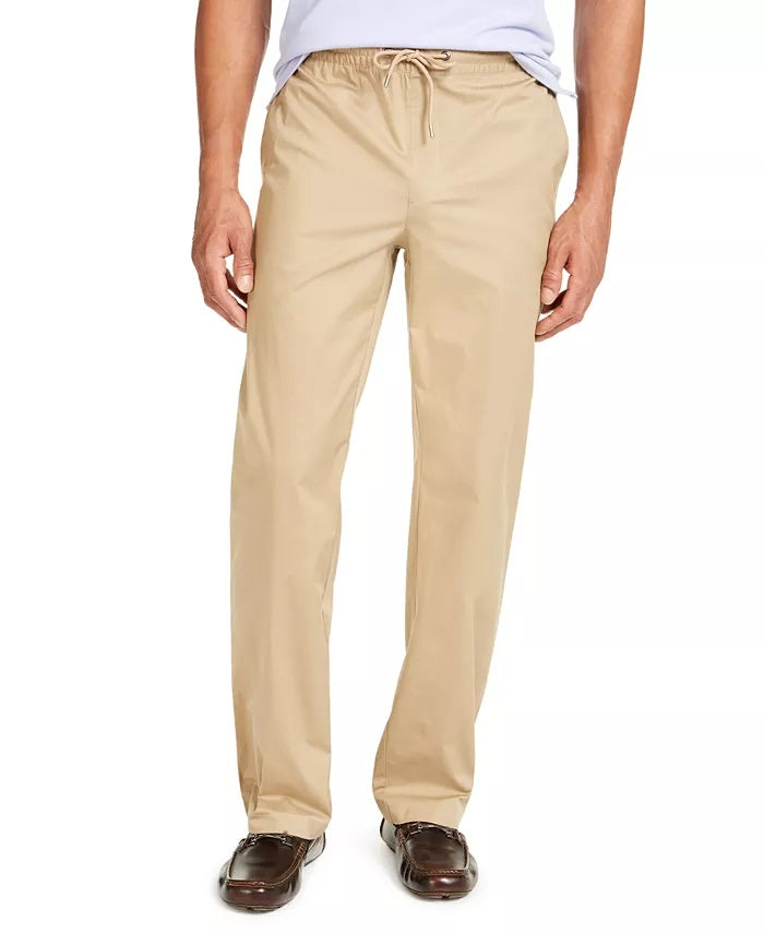 Alfani Men's Stretch Mid-Rise Pants Beige Size XX-Large