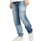 Tommy Hilfiger Men's Slim Fit Tapered Laser Patchwork Jeans Blue Size 33x30