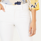 Charter Club Women's Newport Tummy-Control Slim-Fit Pants White Size 14