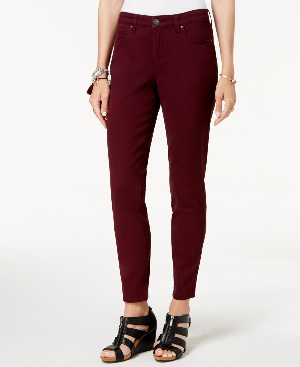 Alfani Women's Jacquard Slim Pajama Pants Red Size 14 Petite
