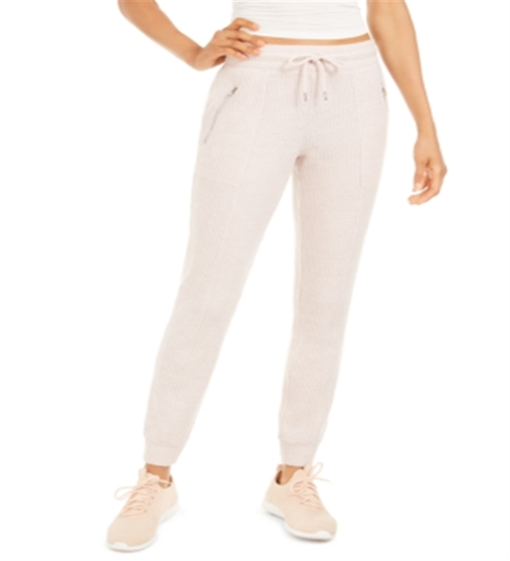 Ideology Women's Waffle Knit Joggers Pink Size X-Small