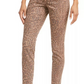 Style & Co Women's Curvy Fit Skinny Printed Jeans Red Size 4