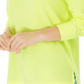 Ideology Women's Ribbed Cold Shoulder Top Yellow Size Small
