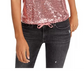 Crave Fame Junior's Sequin Tank Top Black  Size Large
