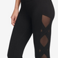DKNY Women's Sport High Rise Mesh Inset Yoga Ankle Leggings Black Size X-Small