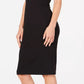 Calvin Klein Women's Off The Shoulder Fold Over Dress Black Size 6 Petite