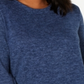 Monteau Women's Trendy Plus Layered Look Top Blue Size 3X