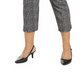 Alfani Women's Plus Size Printed Cropped Pull-On Pants Black Size 14W