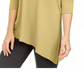 Alfani Women's Cold-Shoulder Asymmetrical Top Gold Size XX-Large