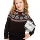 Charter Club Little Girls Fair Isle Family Sweater Black Size 6X