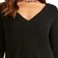 Rachel Roy Women's Knit V Neck Sweater Black Size X-Small