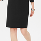 Karen Scott Women's Boat Neck Studded Dress Black Size PL