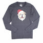 Club Room Men's Graphic Long Sleeve Crew Neck Shirt Gray Size Large