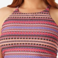 Anne Cole Plus Size Stevie Striped High-Neck Tankini Top Women's Swimsuit Pink Size 18W