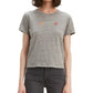 Levi's Women's Cotton Rainbow Logo Graphic T-Shirt Gray Size X-Large