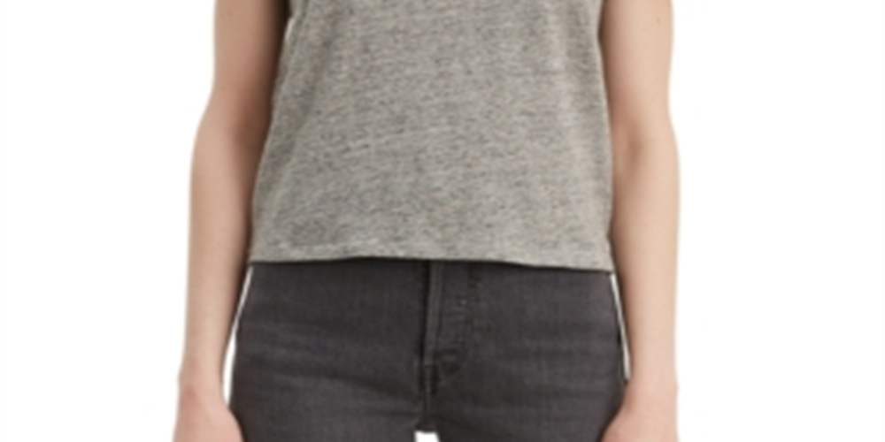 Levi's Women's Cotton Rainbow Logo Graphic T-Shirt Gray Size X-Large