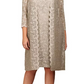 Alex Evenings Women's Plus Lace Glitter Sheath Dress Gold Glitter Size 14W