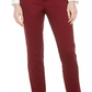 Maison Jules Women's Slim Ankle Pants Red Size 2