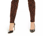 INC International Concepts Women's Printed Curvy Fit Skinny Jeans Brown Size 14