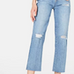 Kendall + Kylie Women's Ripped Cropped Jeans Blue Size 28