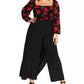 City Chic Women's Trendy Plus Wrap Palazzo Pants Black Size 18W