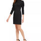 Calvin Klein Women's Puff Shoulder Dress  Black Size 14