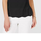 Charter Club Women's Sleeveless Zigzag Sweater Black Size X-Large
