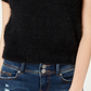 Freshman Juniors' Fuzzy Sweater Black  Size X-Large