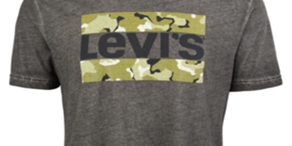 Levi's Men's Operative Logo Graphic T-Shirt Gray Size M