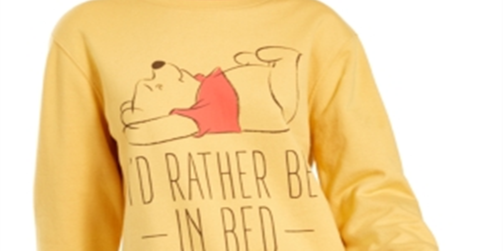 Disney Junior's Pooh Bear Sweatshirt Yellow Size L