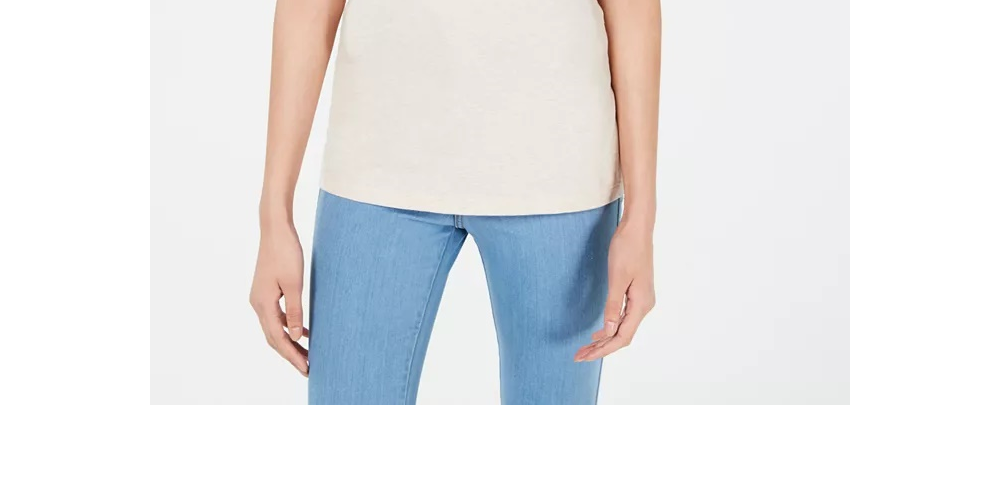 Maison Jules Women's Sleeveless Shirt Cami Beige Size X-Large
