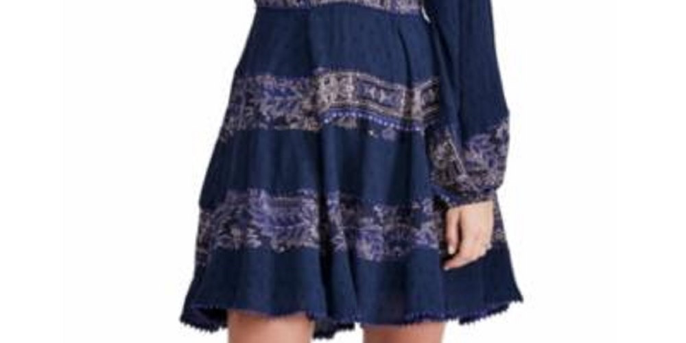 Free People Women's My Love Mini Blue Blue Size Large
