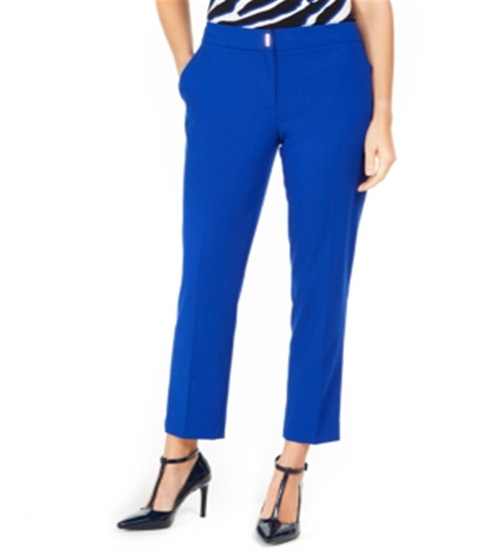 Calvin Klein Women's Ankle Skinny Cropped Pants Blue Size 8P