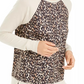Ideology Women's Leopard Print Sweatshirt Beige Size Small