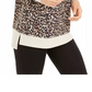 Ideology Women's Leopard Print Sweatshirt Beige Size Small