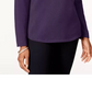 Karen Scott Women's Cotton Sweater Purple Size Medium