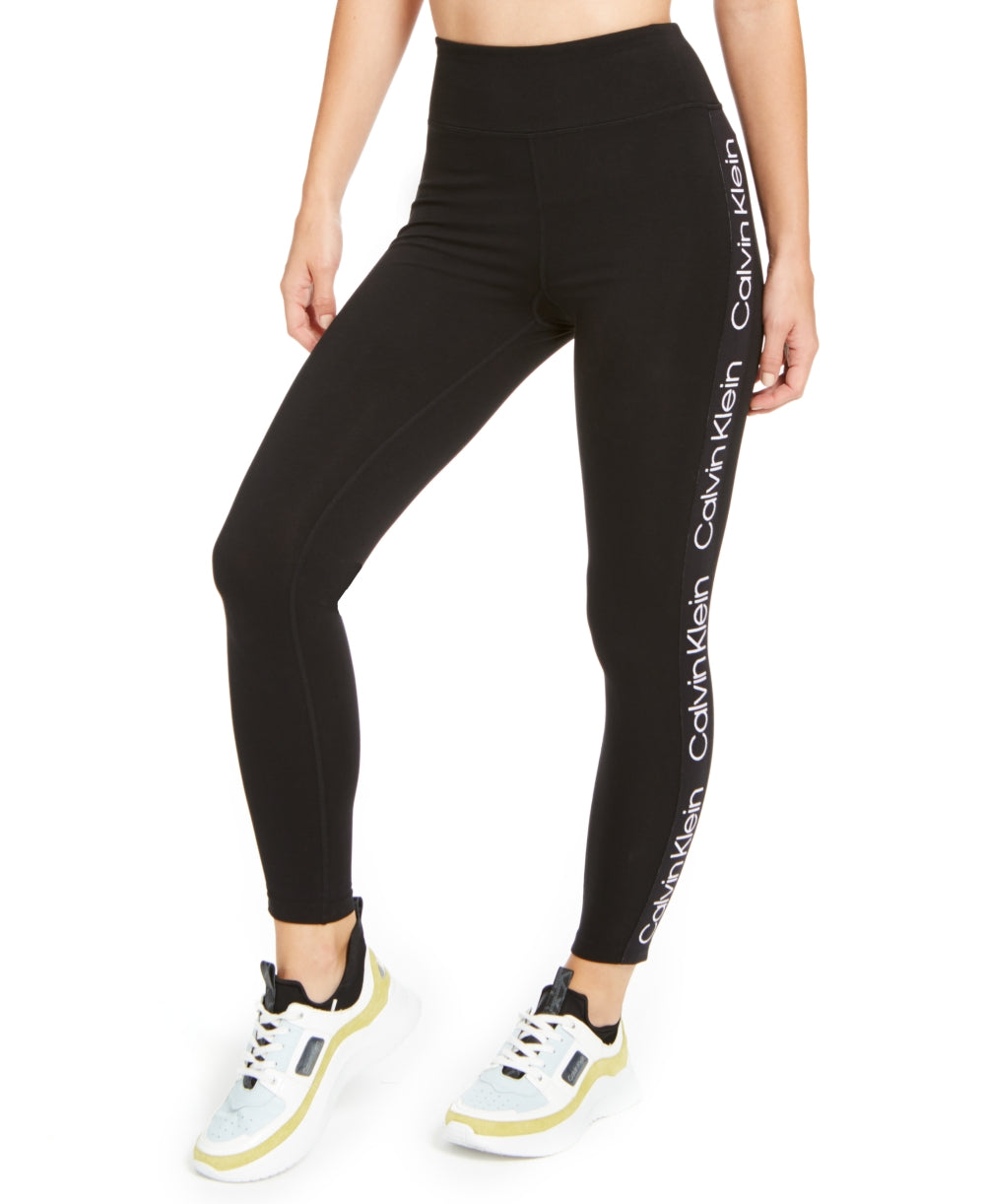 Calvin Klein Women's Performance Logo High Waist Leggings Black Size X-Small