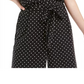Maison Jules Women's Striped Short Sleeve Off Shoulder Top Black Size Medium
