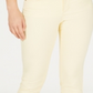 Charter Club Women's Bristol Tummy Control Skinny Ankle Jeans -Yellow Size 14