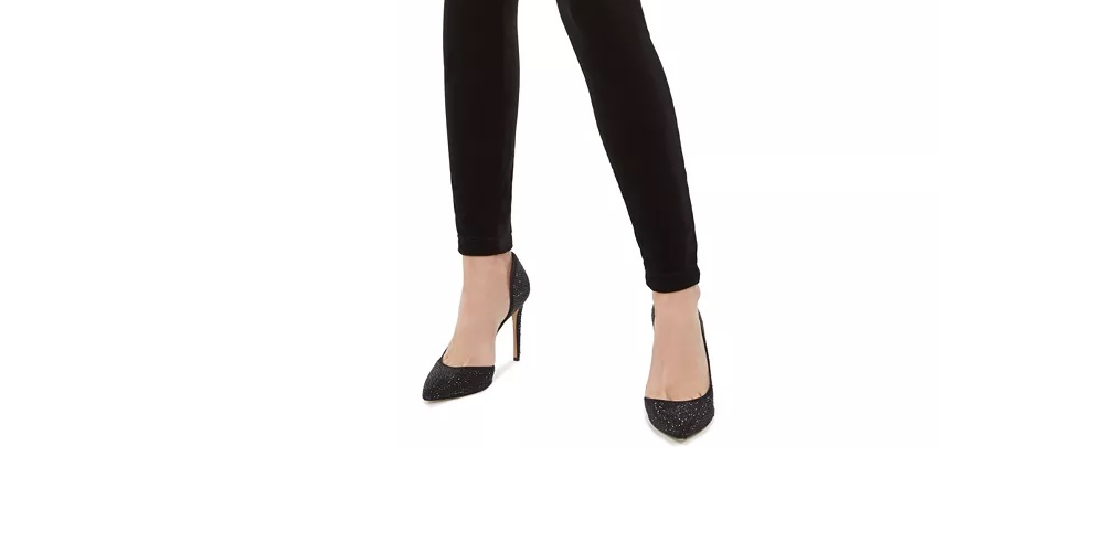 INC International Concepts Women's Velvet Pull On Skinny Pants Black Size 2