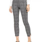 Alfani Women's Tweed Fringe Hem Ankle Pants Black Size 2
