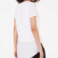 Alfani Women's Vented Hem Asymmetrical Tunic White Size PL
